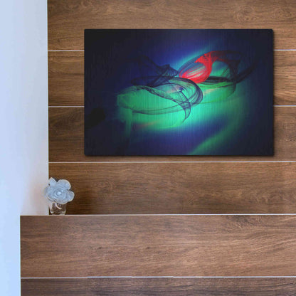 Luxe Metal Art 'Color In The Lines 12' by Irena Orlov, Metal Wall Art,16x12