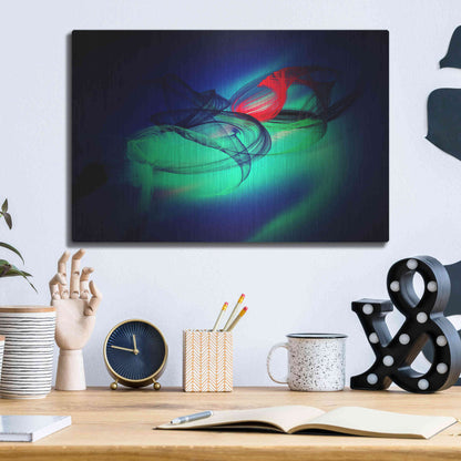 Luxe Metal Art 'Color In The Lines 12' by Irena Orlov, Metal Wall Art,16x12