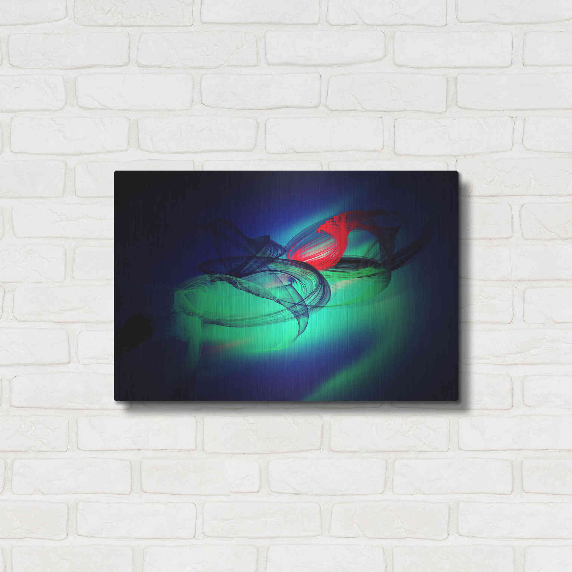 Luxe Metal Art 'Color In The Lines 12' by Irena Orlov, Metal Wall Art,24x16