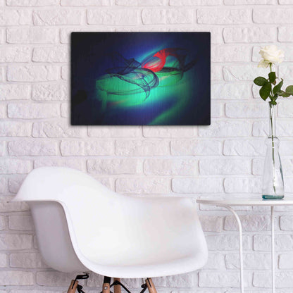 Luxe Metal Art 'Color In The Lines 12' by Irena Orlov, Metal Wall Art,24x16