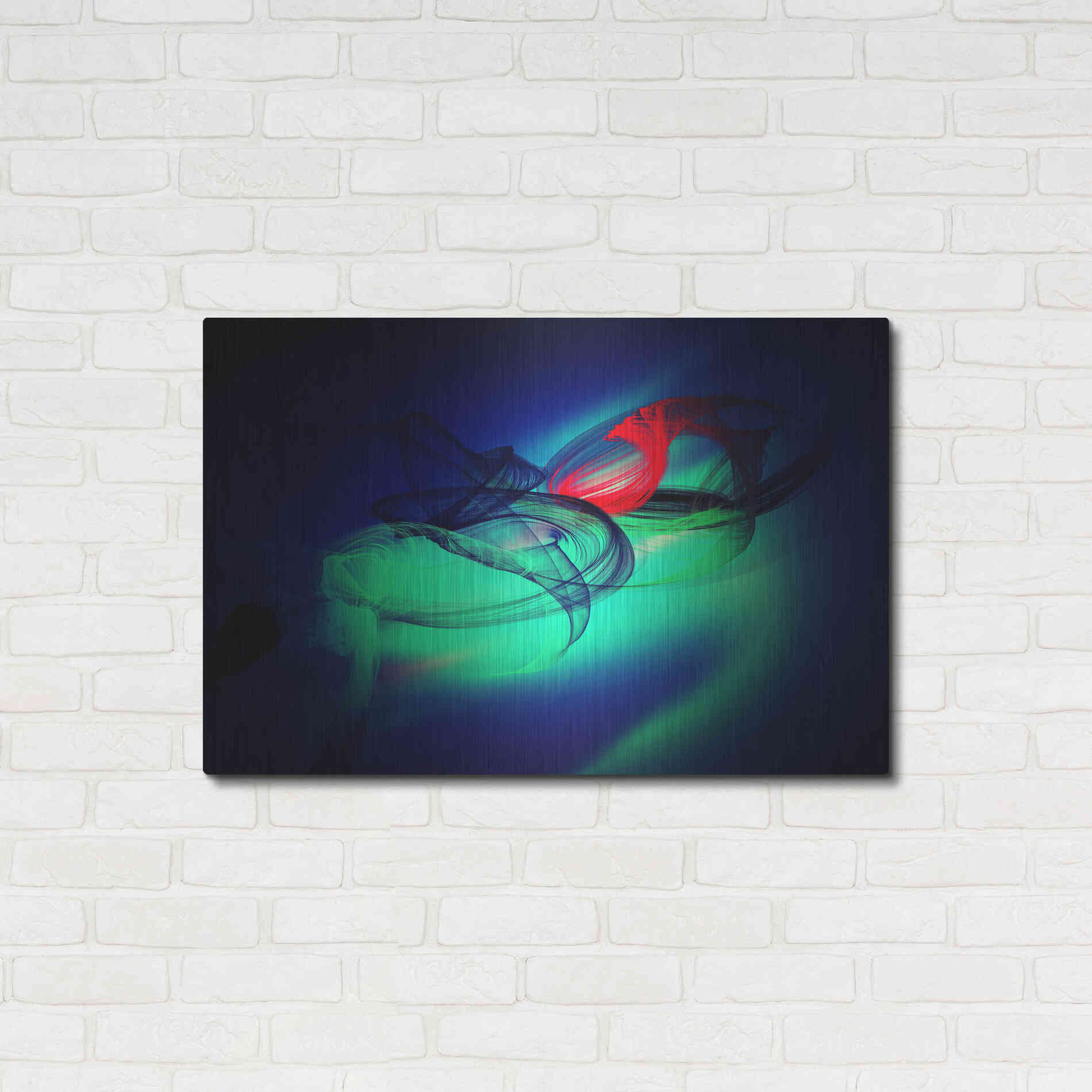 Luxe Metal Art 'Color In The Lines 12' by Irena Orlov, Metal Wall Art,36x24