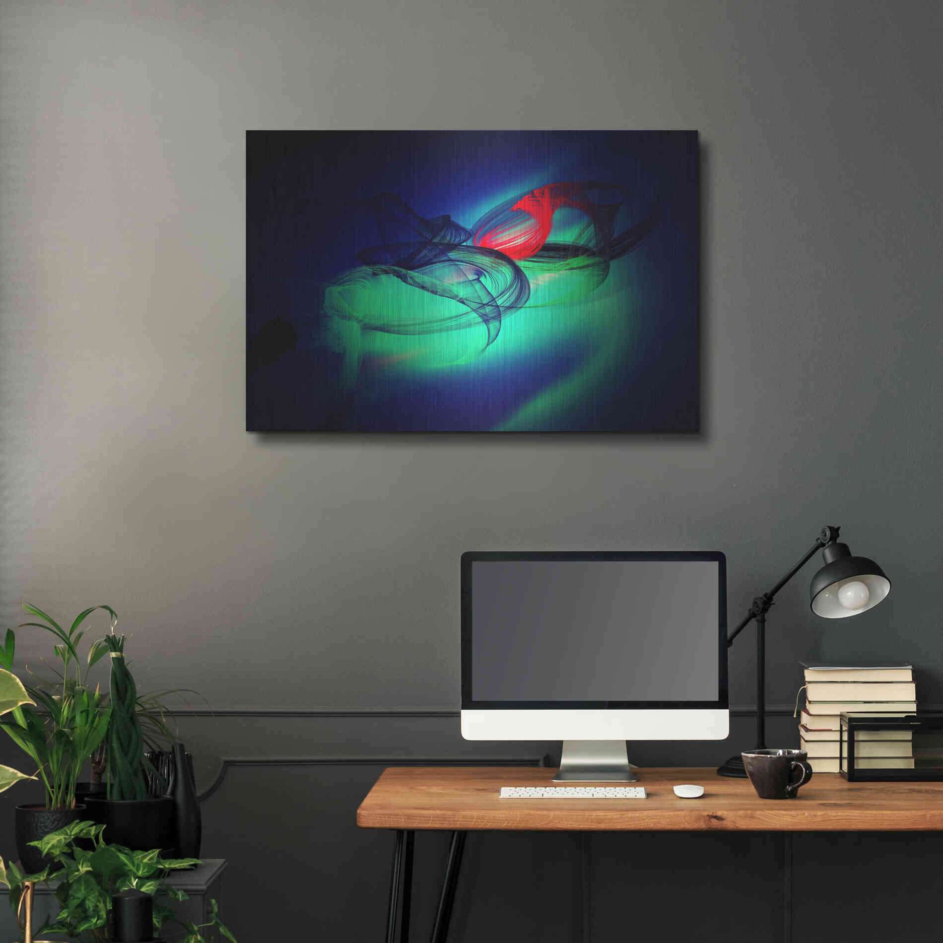 Luxe Metal Art 'Color In The Lines 12' by Irena Orlov, Metal Wall Art,36x24