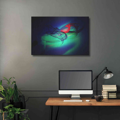 Luxe Metal Art 'Color In The Lines 12' by Irena Orlov, Metal Wall Art,36x24