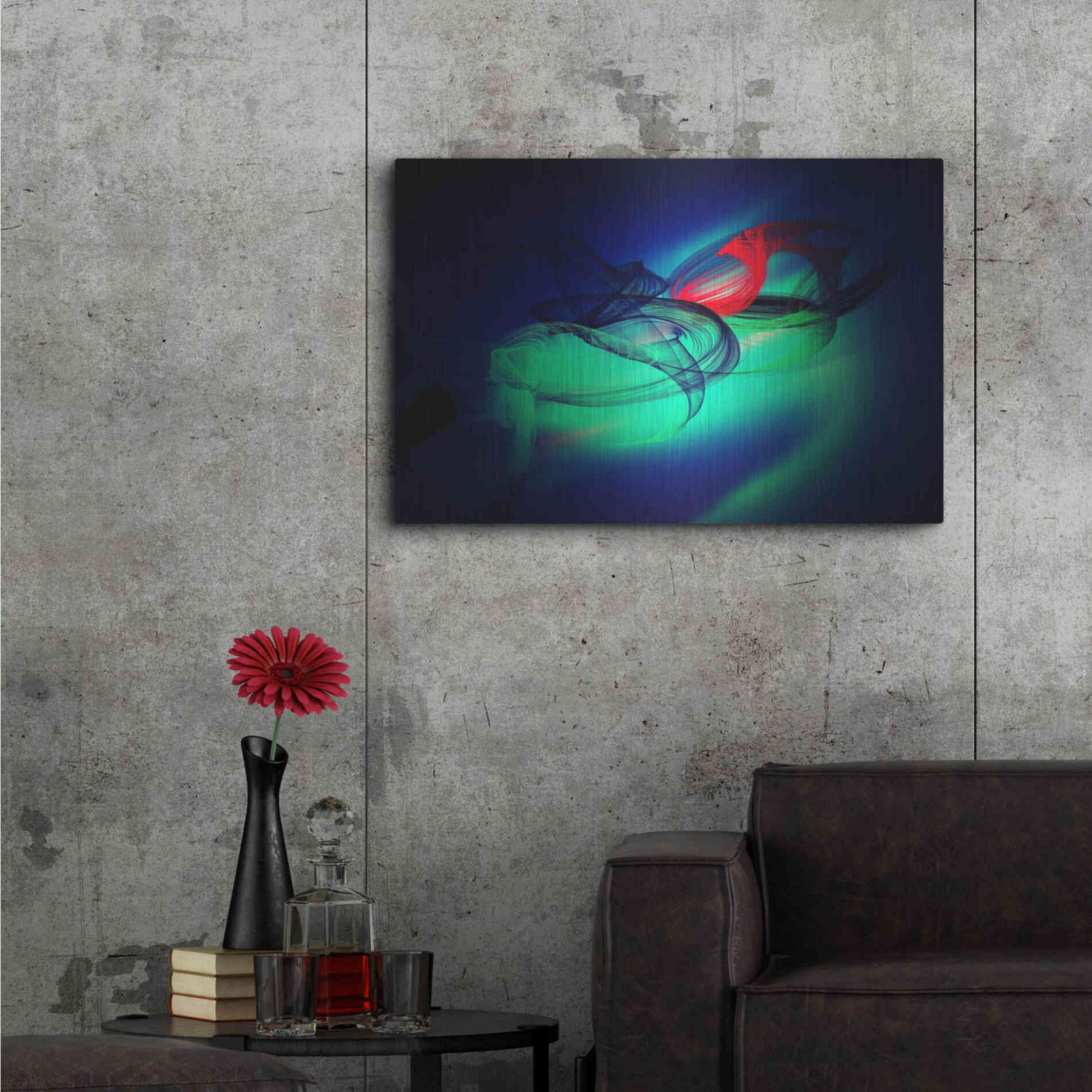 Luxe Metal Art 'Color In The Lines 12' by Irena Orlov, Metal Wall Art,36x24