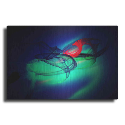 Luxe Metal Art 'Color In The Lines 12' by Irena Orlov, Metal Wall Art