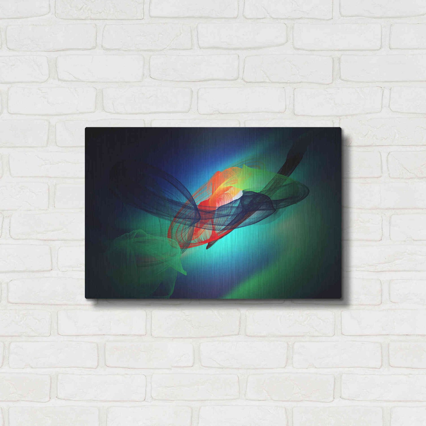 Luxe Metal Art 'Color In The Lines 13' by Irena Orlov, Metal Wall Art,24x16