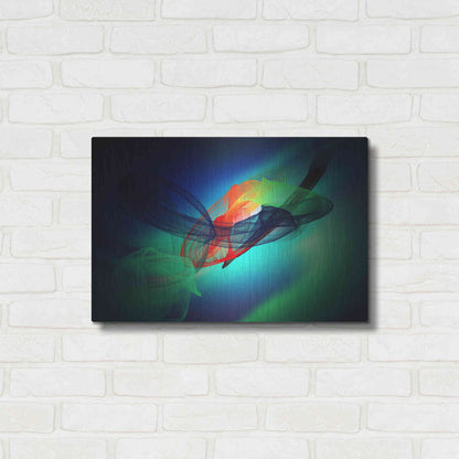 Luxe Metal Art 'Color In The Lines 13' by Irena Orlov, Metal Wall Art,24x16