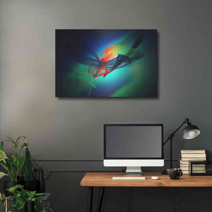 Luxe Metal Art 'Color In The Lines 13' by Irena Orlov, Metal Wall Art,36x24