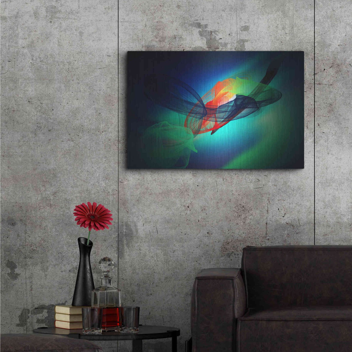 Luxe Metal Art 'Color In The Lines 13' by Irena Orlov, Metal Wall Art,36x24