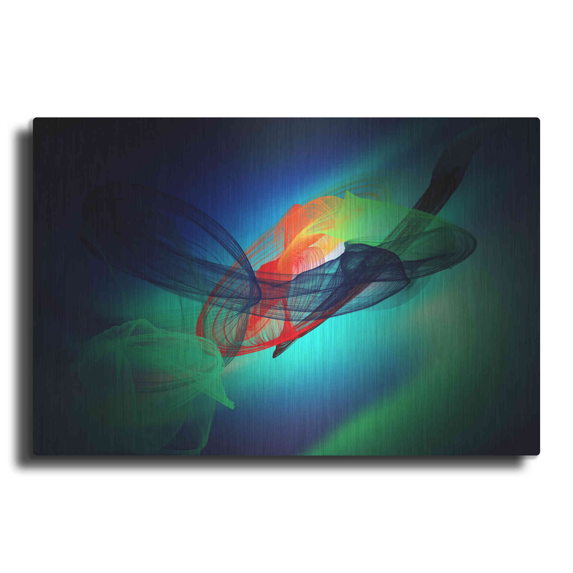 Luxe Metal Art 'Color In The Lines 13' by Irena Orlov, Metal Wall Art