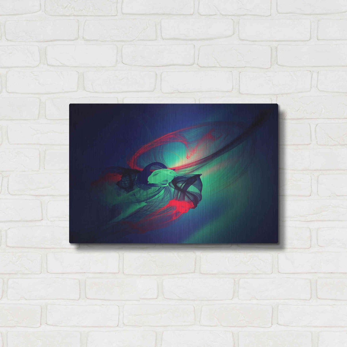 Luxe Metal Art 'Color In The Lines 14' by Irena Orlov, Metal Wall Art,24x16