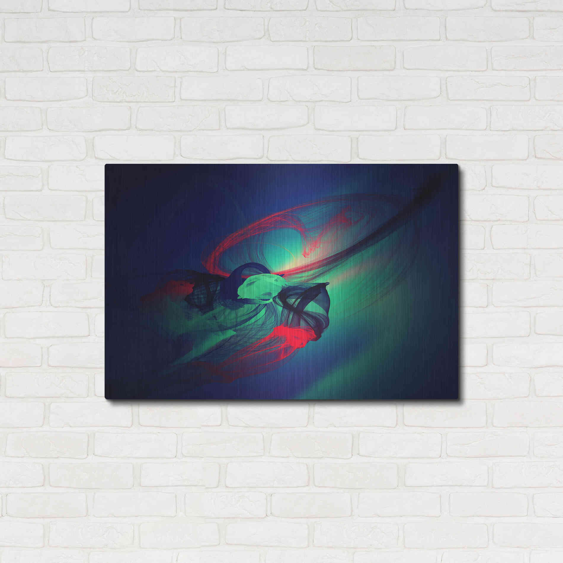 Luxe Metal Art 'Color In The Lines 14' by Irena Orlov, Metal Wall Art,36x24