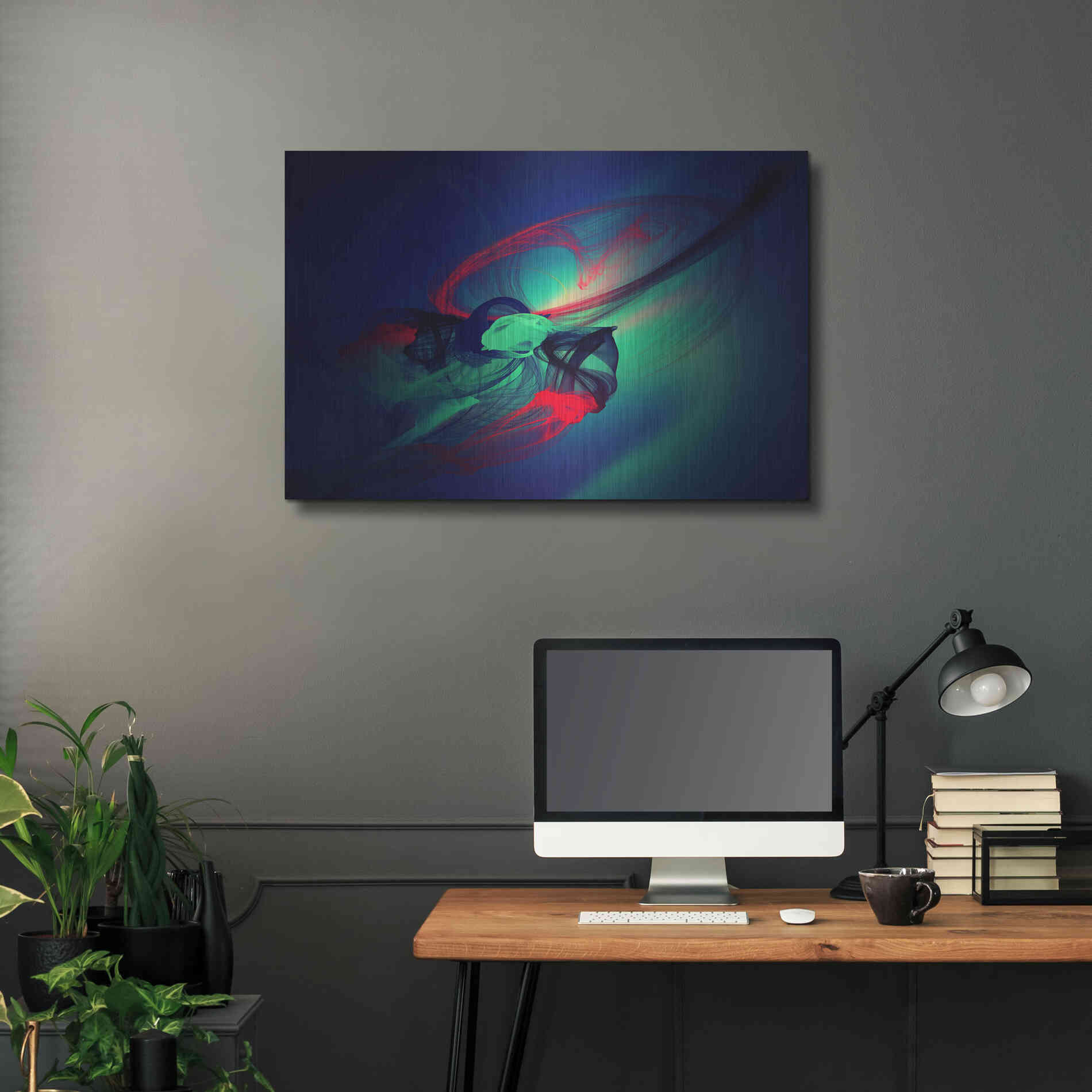 Luxe Metal Art 'Color In The Lines 14' by Irena Orlov, Metal Wall Art,36x24