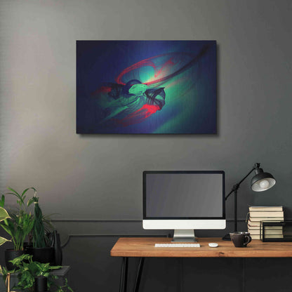 Luxe Metal Art 'Color In The Lines 14' by Irena Orlov, Metal Wall Art,36x24