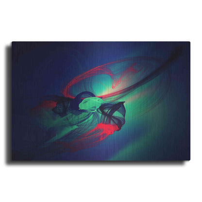 Luxe Metal Art 'Color In The Lines 14' by Irena Orlov, Metal Wall Art