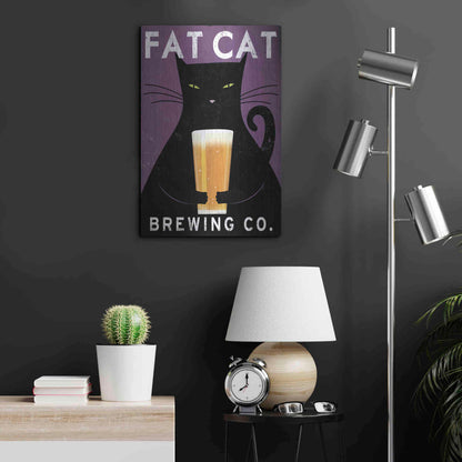 Luxe Metal Art 'Cat Brewing no City' by Ryan Fowler, Metal Wall Art,16x24