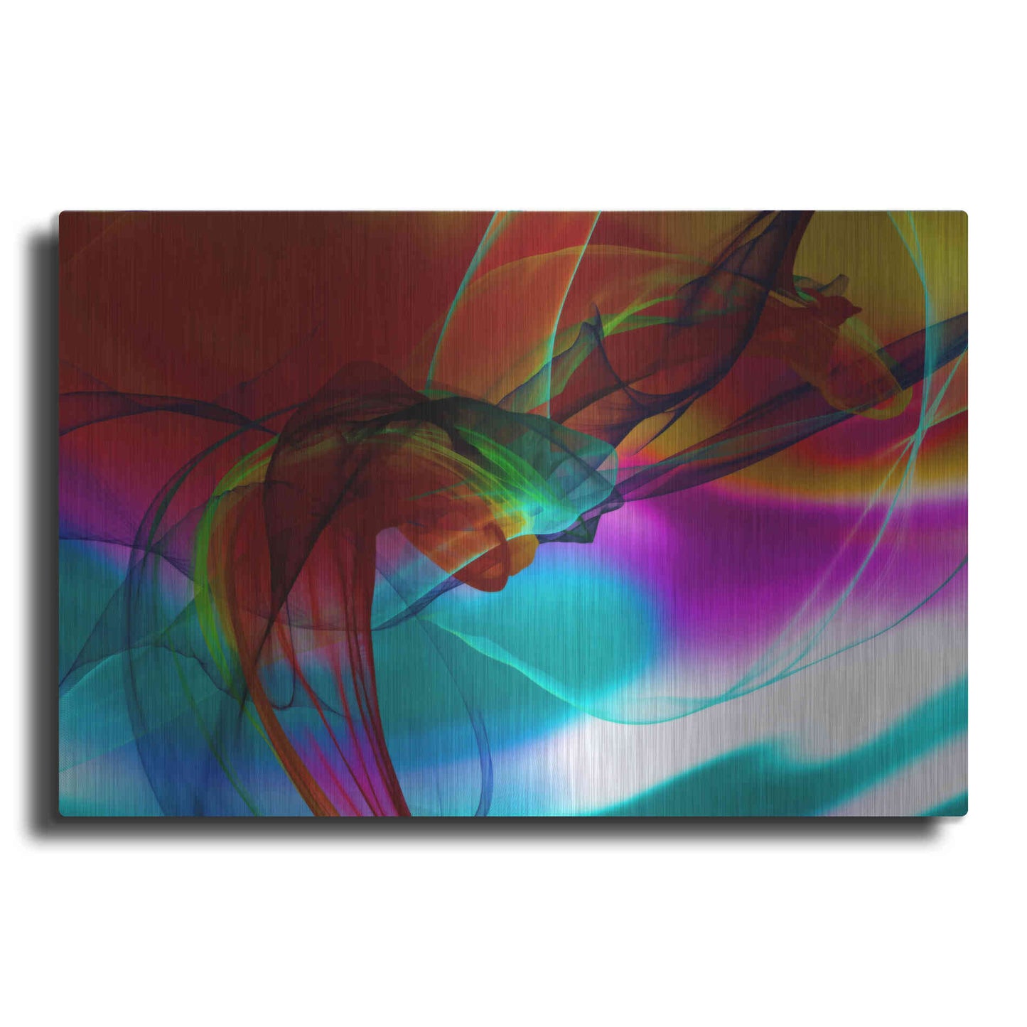 Luxe Metal Art 'Color In The Lines 16' by Irena Orlov, Metal Wall Art