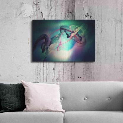 Luxe Metal Art 'Color In The Lines 18' by Irena Orlov, Metal Wall Art,36x24