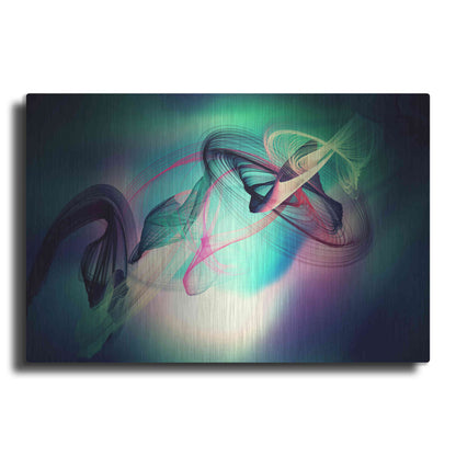 Luxe Metal Art 'Color In The Lines 18' by Irena Orlov, Metal Wall Art