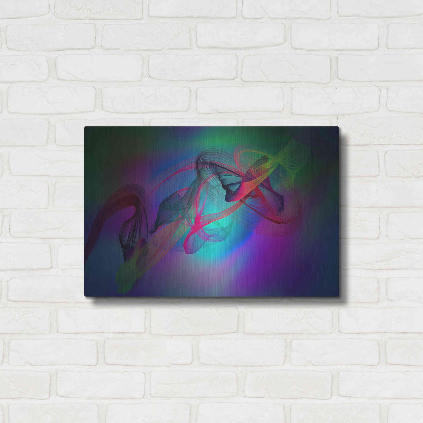 Luxe Metal Art 'Color In The Lines 19' by Irena Orlov, Metal Wall Art,24x16