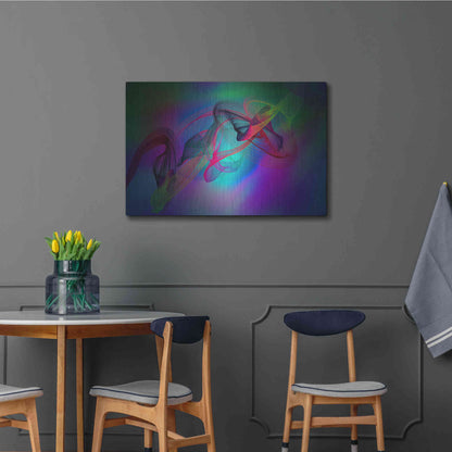 Luxe Metal Art 'Color In The Lines 19' by Irena Orlov, Metal Wall Art,36x24