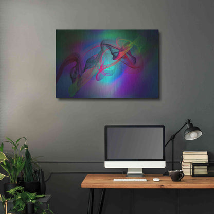 Luxe Metal Art 'Color In The Lines 19' by Irena Orlov, Metal Wall Art,36x24