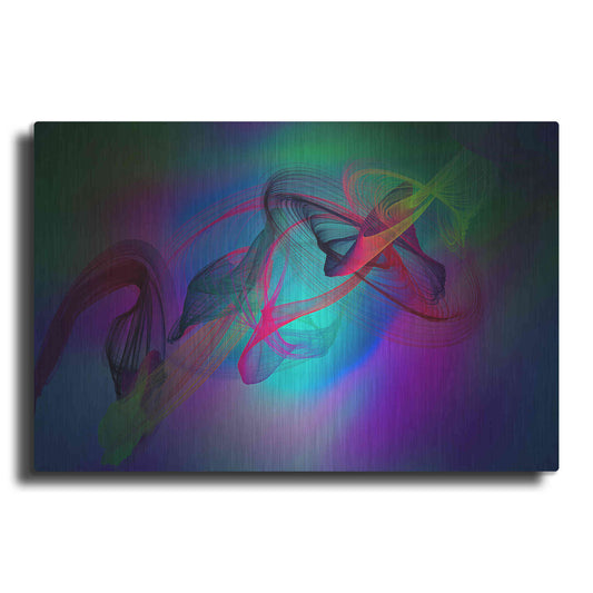 Luxe Metal Art 'Color In The Lines 19' by Irena Orlov, Metal Wall Art