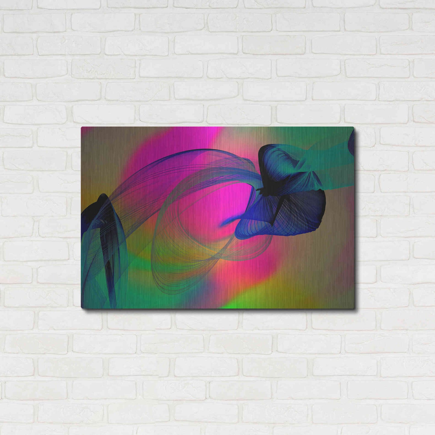 Luxe Metal Art 'Color In The Lines 22' by Irena Orlov, Metal Wall Art,36x24