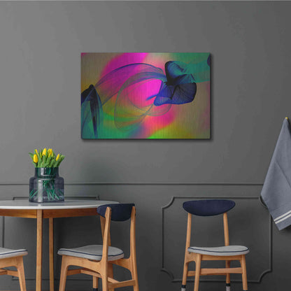 Luxe Metal Art 'Color In The Lines 22' by Irena Orlov, Metal Wall Art,36x24