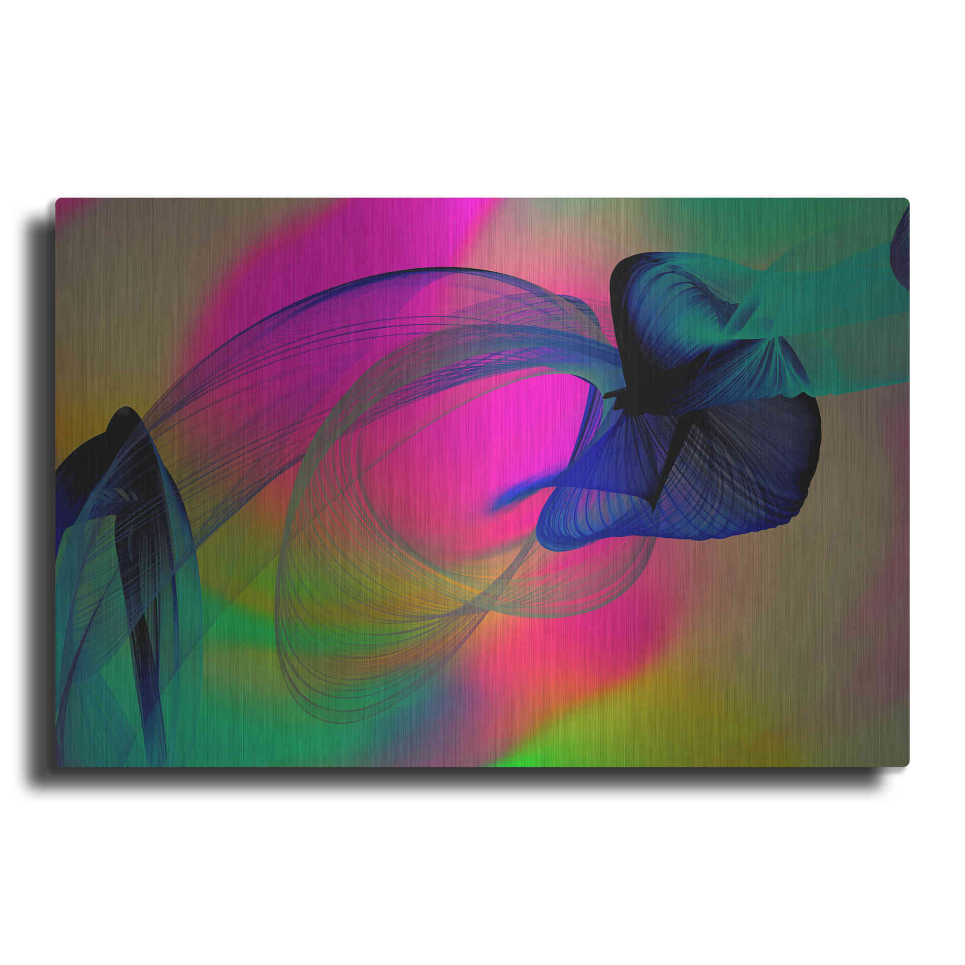 Luxe Metal Art 'Color In The Lines 22' by Irena Orlov, Metal Wall Art