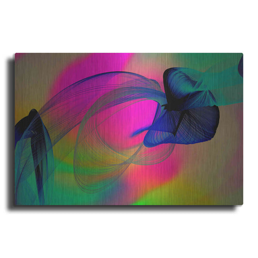 Luxe Metal Art 'Color In The Lines 22' by Irena Orlov, Metal Wall Art