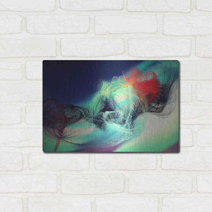 Luxe Metal Art 'Color In The Lines 23' by Irena Orlov, Metal Wall Art,16x12