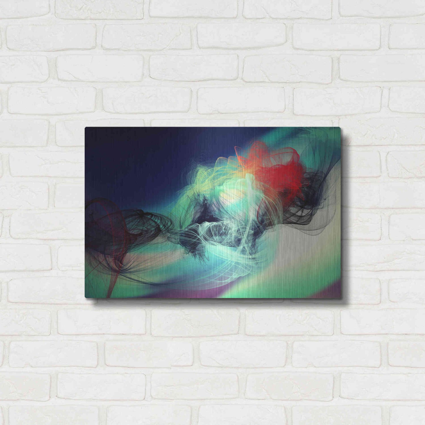 Luxe Metal Art 'Color In The Lines 23' by Irena Orlov, Metal Wall Art,24x16