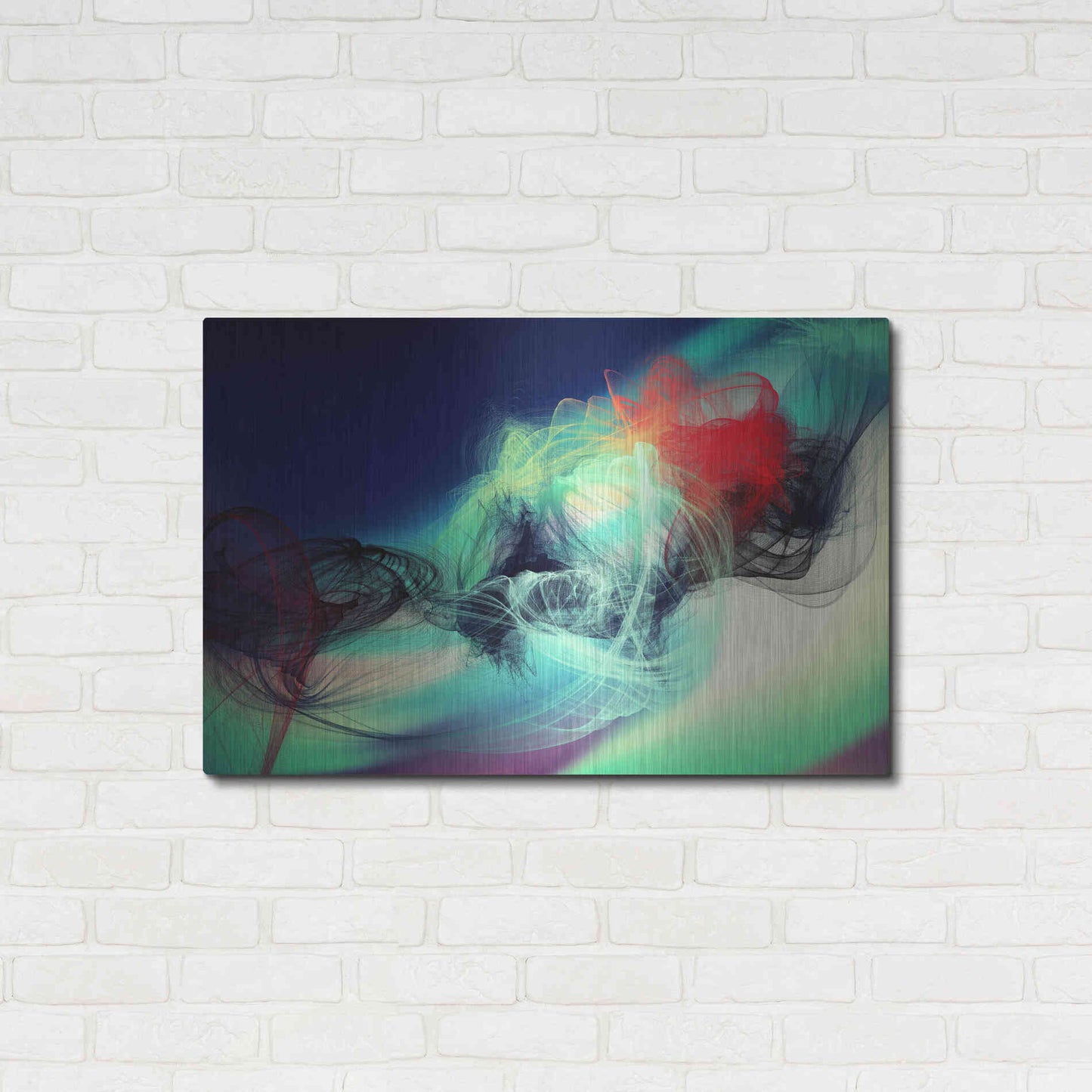 Luxe Metal Art 'Color In The Lines 23' by Irena Orlov, Metal Wall Art,36x24