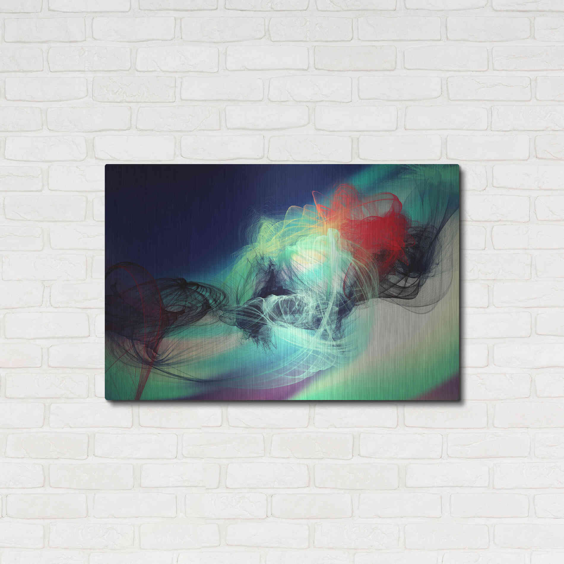 Luxe Metal Art 'Color In The Lines 23' by Irena Orlov, Metal Wall Art,36x24