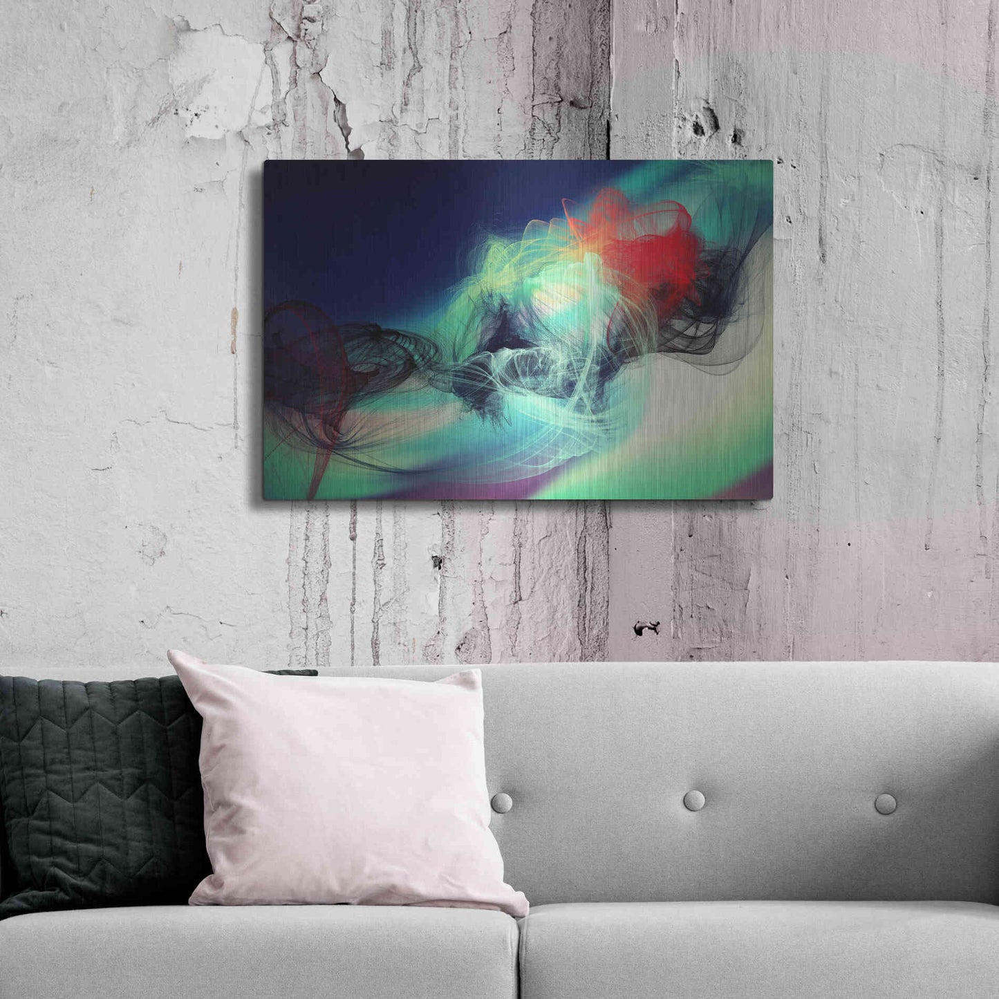 Luxe Metal Art 'Color In The Lines 23' by Irena Orlov, Metal Wall Art,36x24