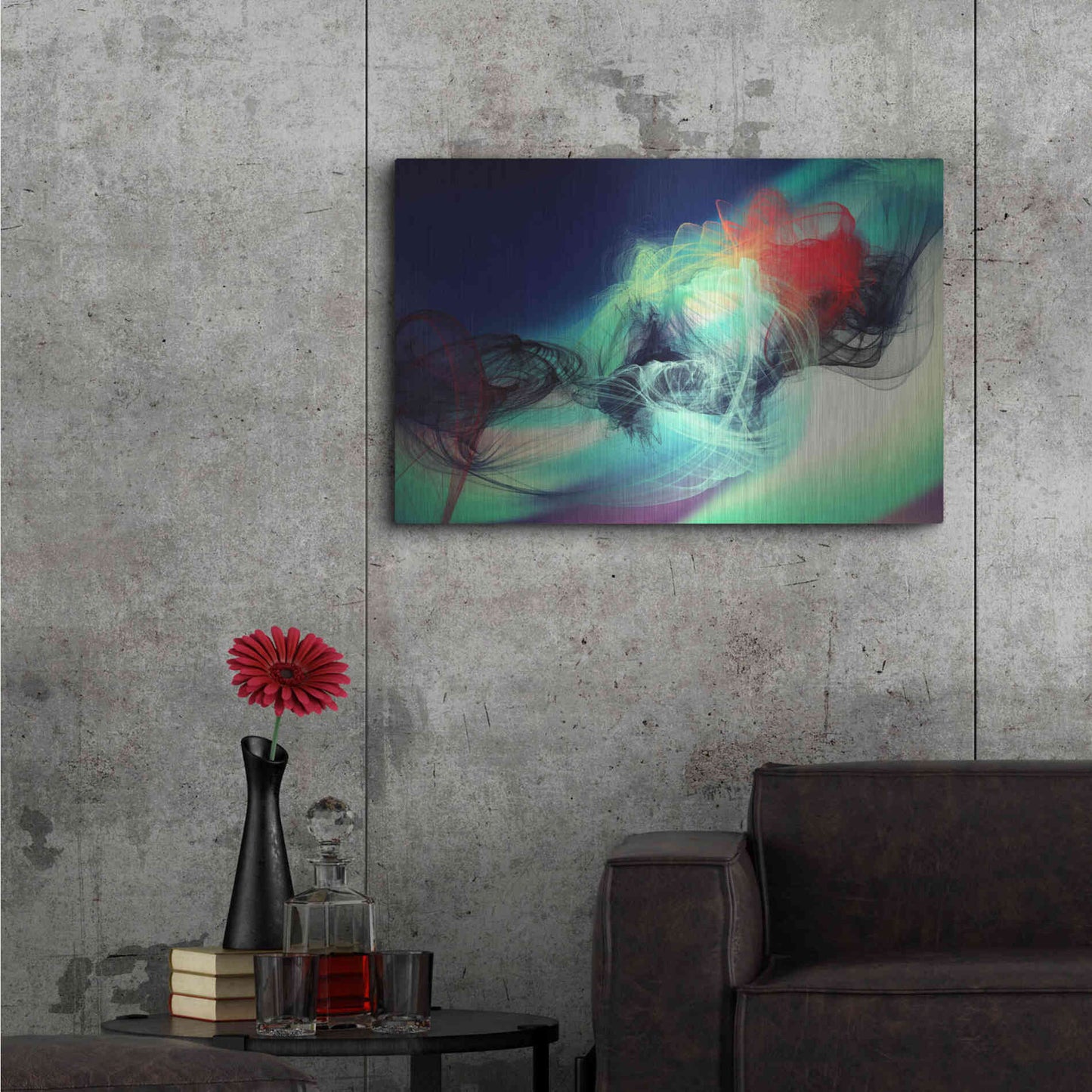 Luxe Metal Art 'Color In The Lines 23' by Irena Orlov, Metal Wall Art,36x24