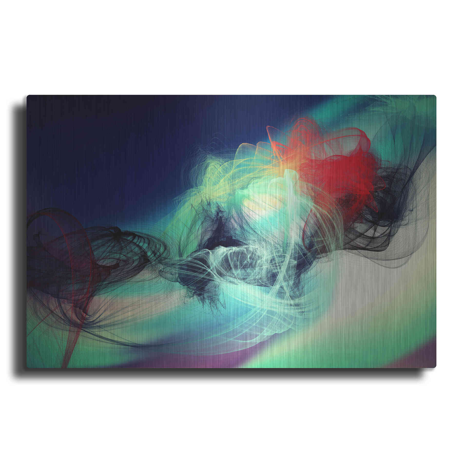 Luxe Metal Art 'Color In The Lines 23' by Irena Orlov, Metal Wall Art