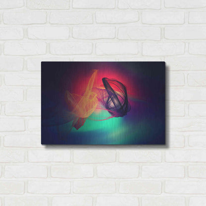 Luxe Metal Art 'Color In The Lines 24' by Irena Orlov, Metal Wall Art,24x16