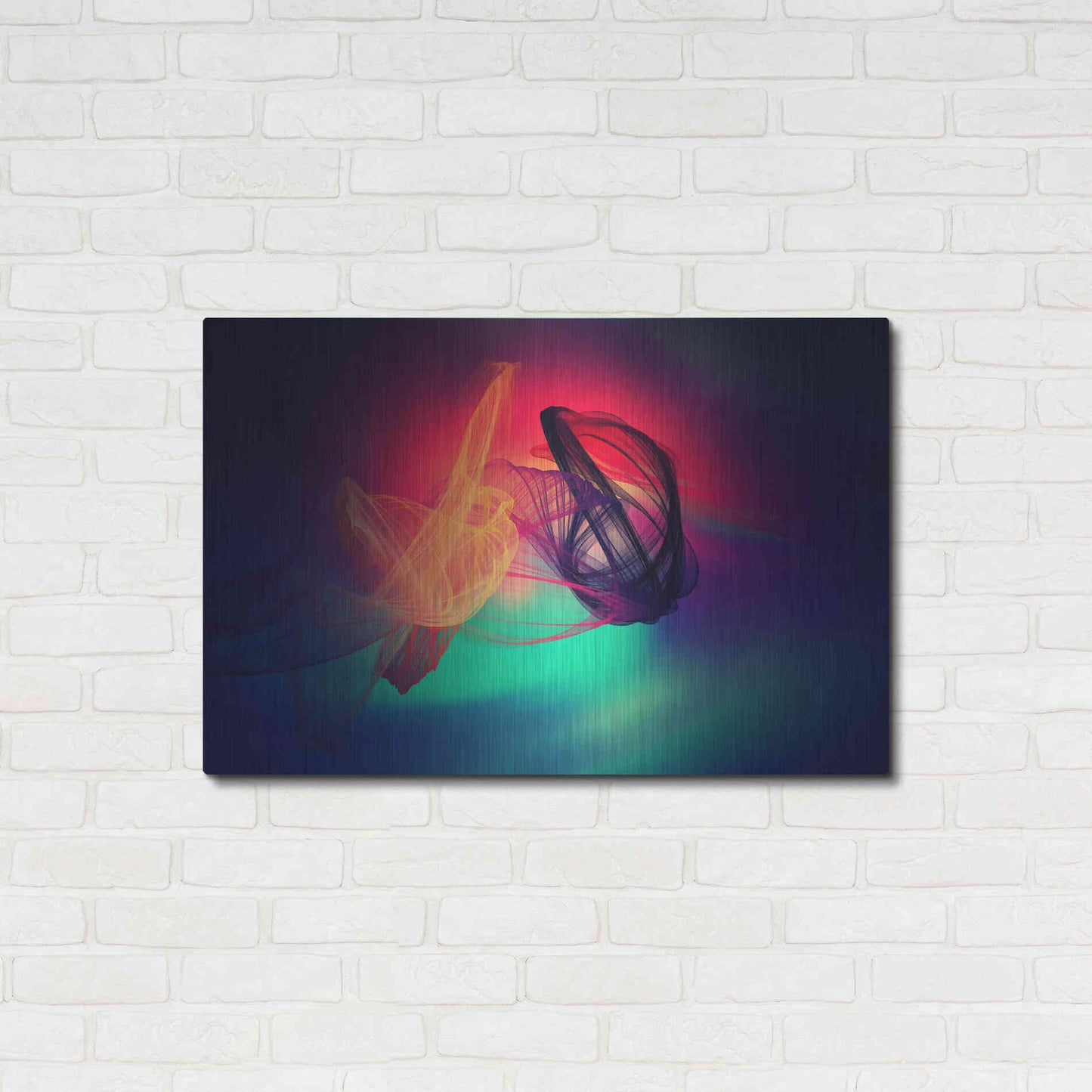 Luxe Metal Art 'Color In The Lines 24' by Irena Orlov, Metal Wall Art,36x24