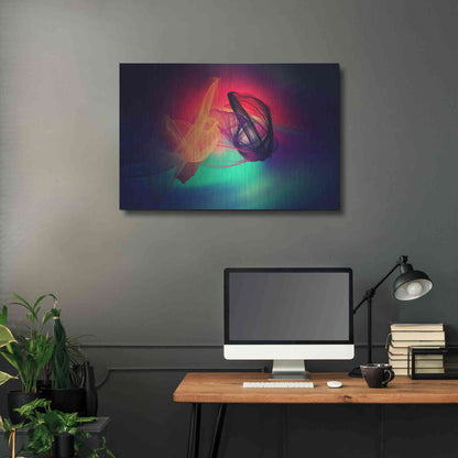 Luxe Metal Art 'Color In The Lines 24' by Irena Orlov, Metal Wall Art,36x24