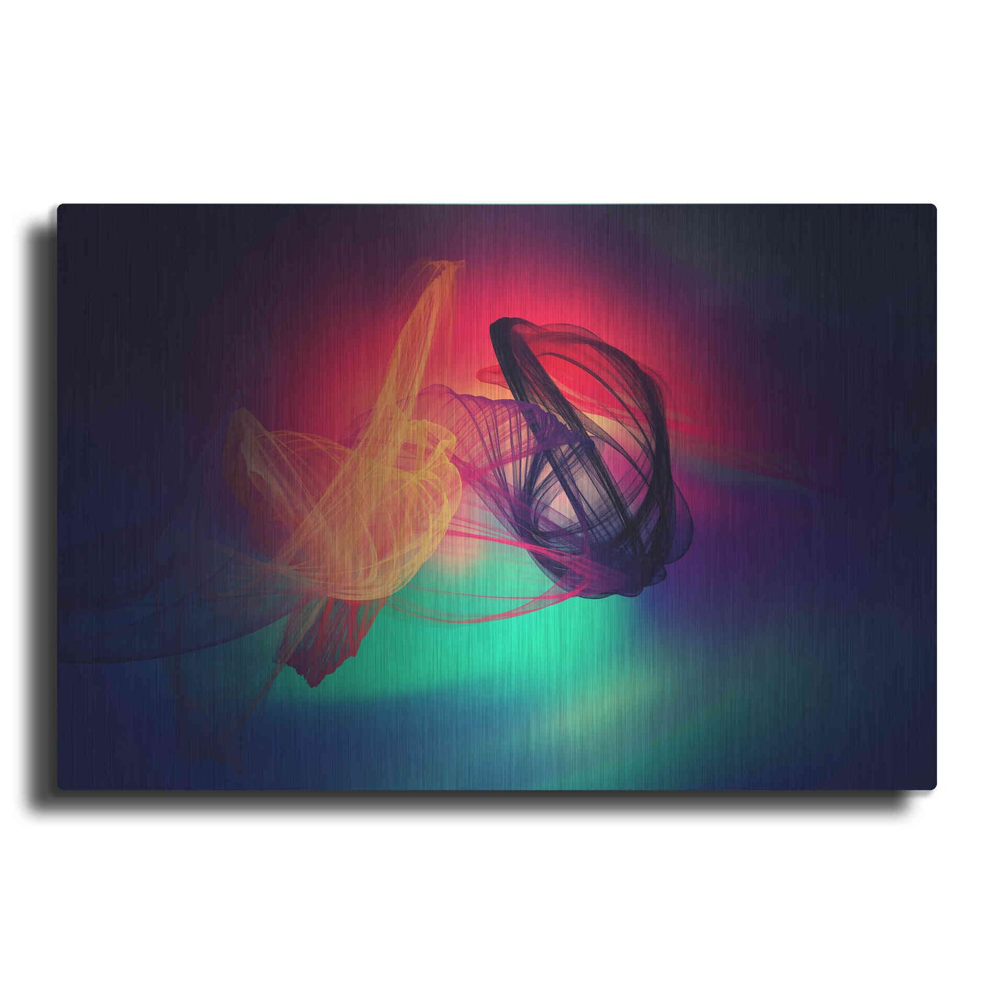 Luxe Metal Art 'Color In The Lines 24' by Irena Orlov, Metal Wall Art