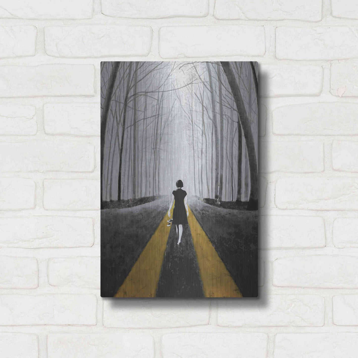 Luxe Metal Art 'Into The Blue' by DB Waterman, Metal Wall Art,12x16