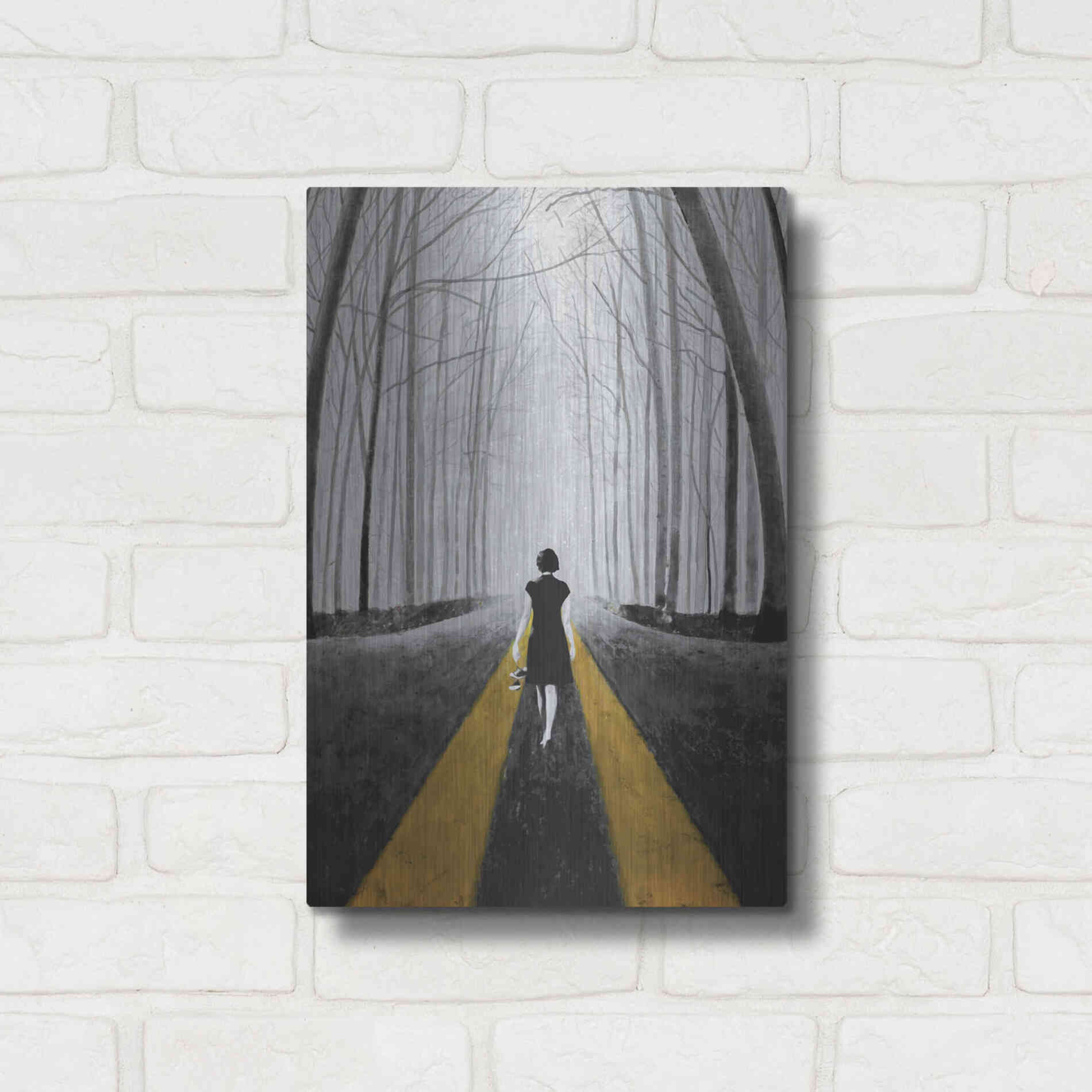 Luxe Metal Art 'Into The Blue' by DB Waterman, Metal Wall Art,12x16