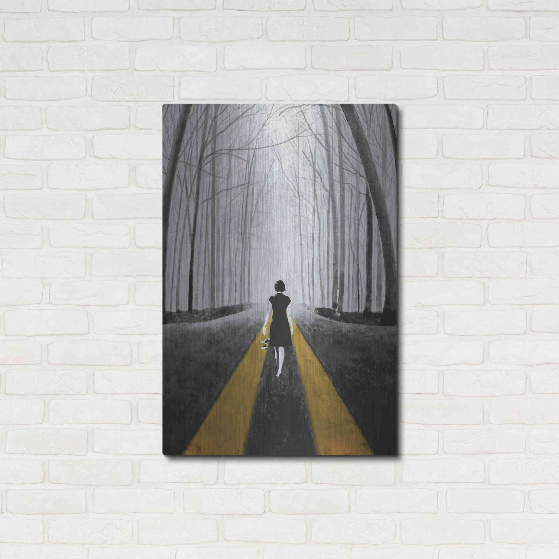 Luxe Metal Art 'Into The Blue' by DB Waterman, Metal Wall Art,24x36