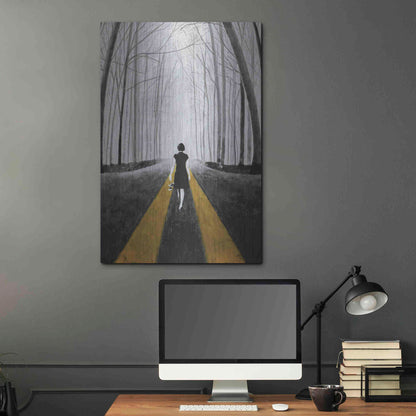 Luxe Metal Art 'Into The Blue' by DB Waterman, Metal Wall Art,24x36