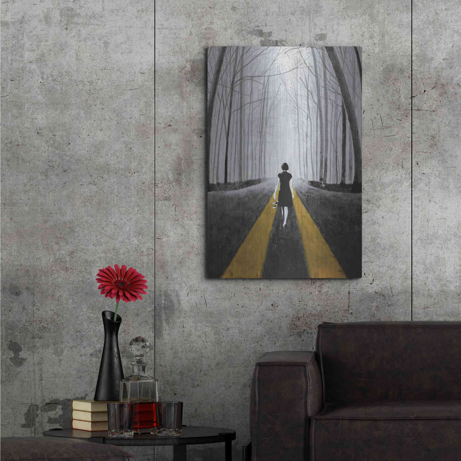 Luxe Metal Art 'Into The Blue' by DB Waterman, Metal Wall Art,24x36