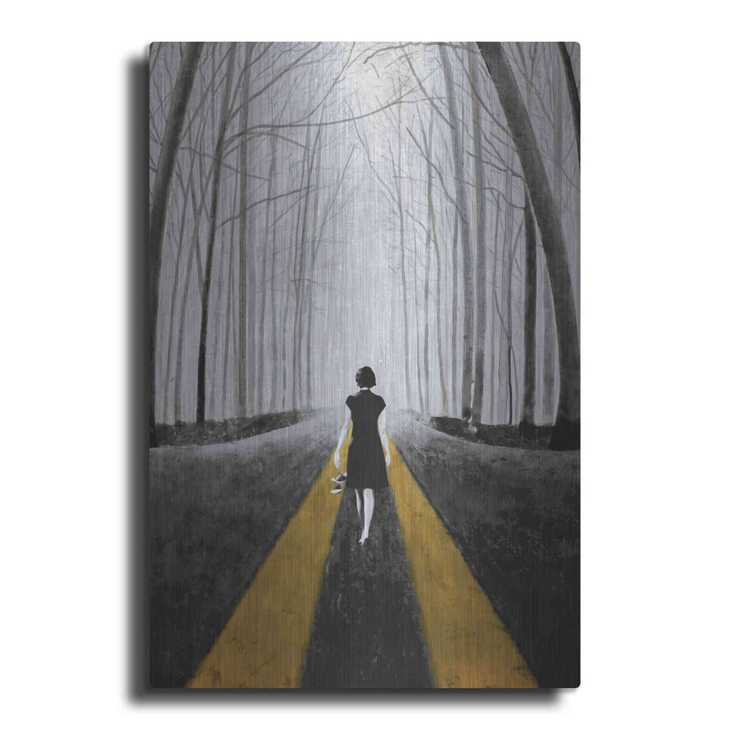 Luxe Metal Art 'Into The Blue' by DB Waterman, Metal Wall Art