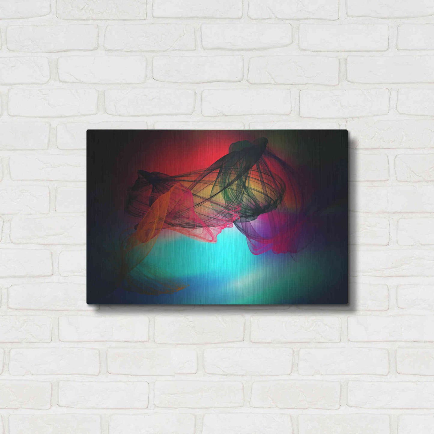 Luxe Metal Art 'Color In The Lines 25' by Irena Orlov, Metal Wall Art,24x16