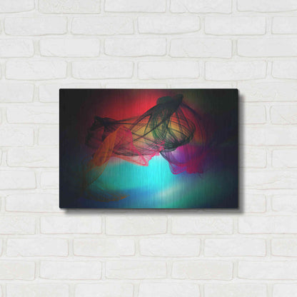 Luxe Metal Art 'Color In The Lines 25' by Irena Orlov, Metal Wall Art,24x16